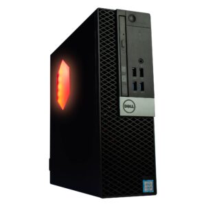 dell optiplex 5040 desktop computer pc w/rgb lighting, ultra-fast intel i7, 16gb ddr3 ram, 500gb ssd, dvd, wifi, windows 10 pro (renewed)