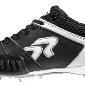 Ringor - Women's Flite Molded Pitching Softball Cleats (7.5 - White/Silver)