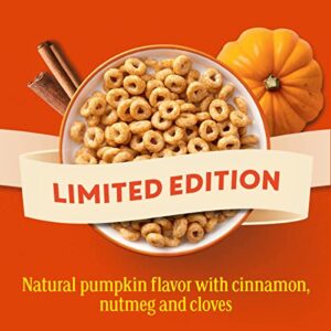 Pumpkin Spice Cheerios, Breakfast Cereal, Family Size, 18.5 OZ