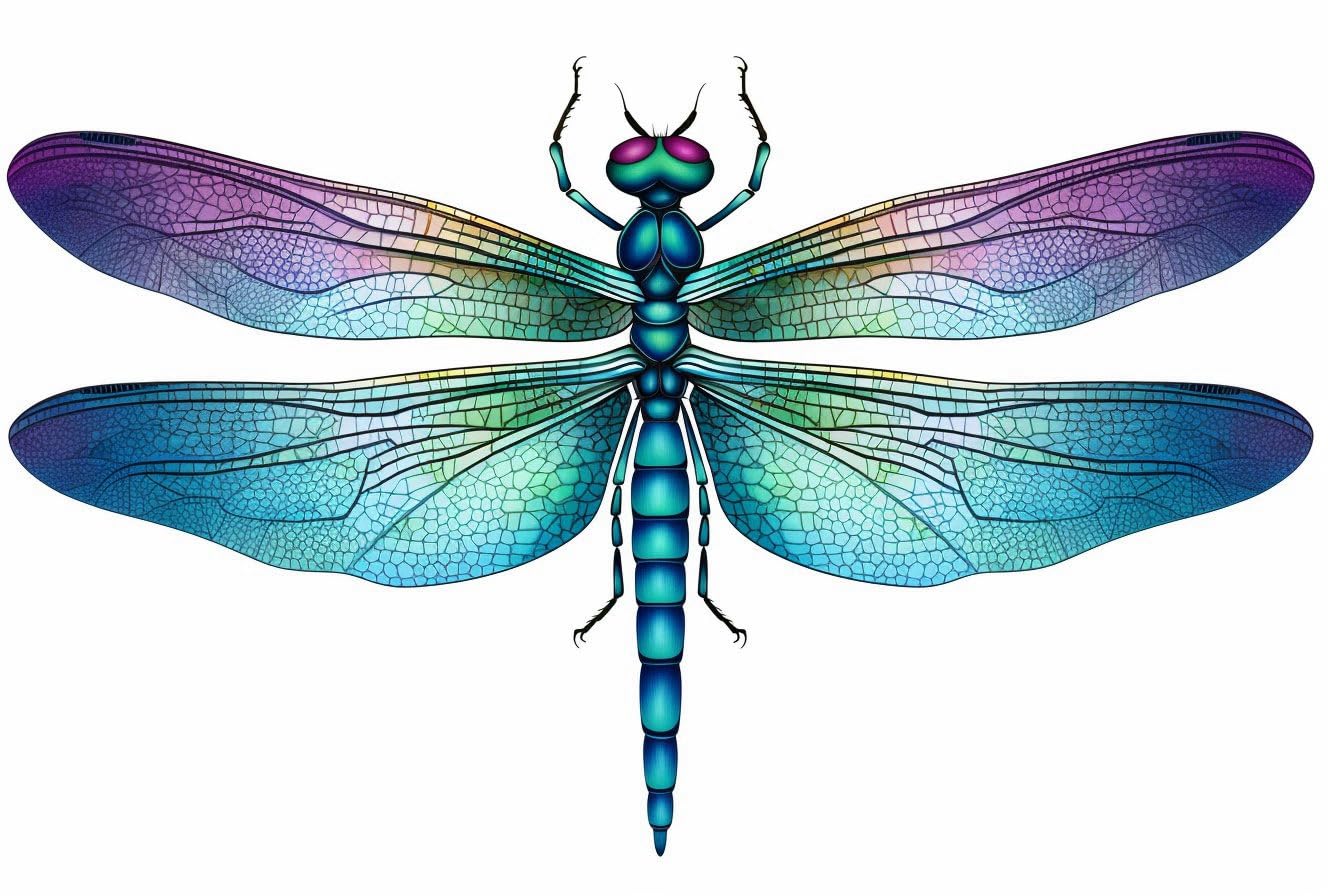 Dopetattoo 6 Sheets Temporary Tattoo Dragonfly Tattoo Fake Tattoos Neck Arm Chest for Women Men Adults