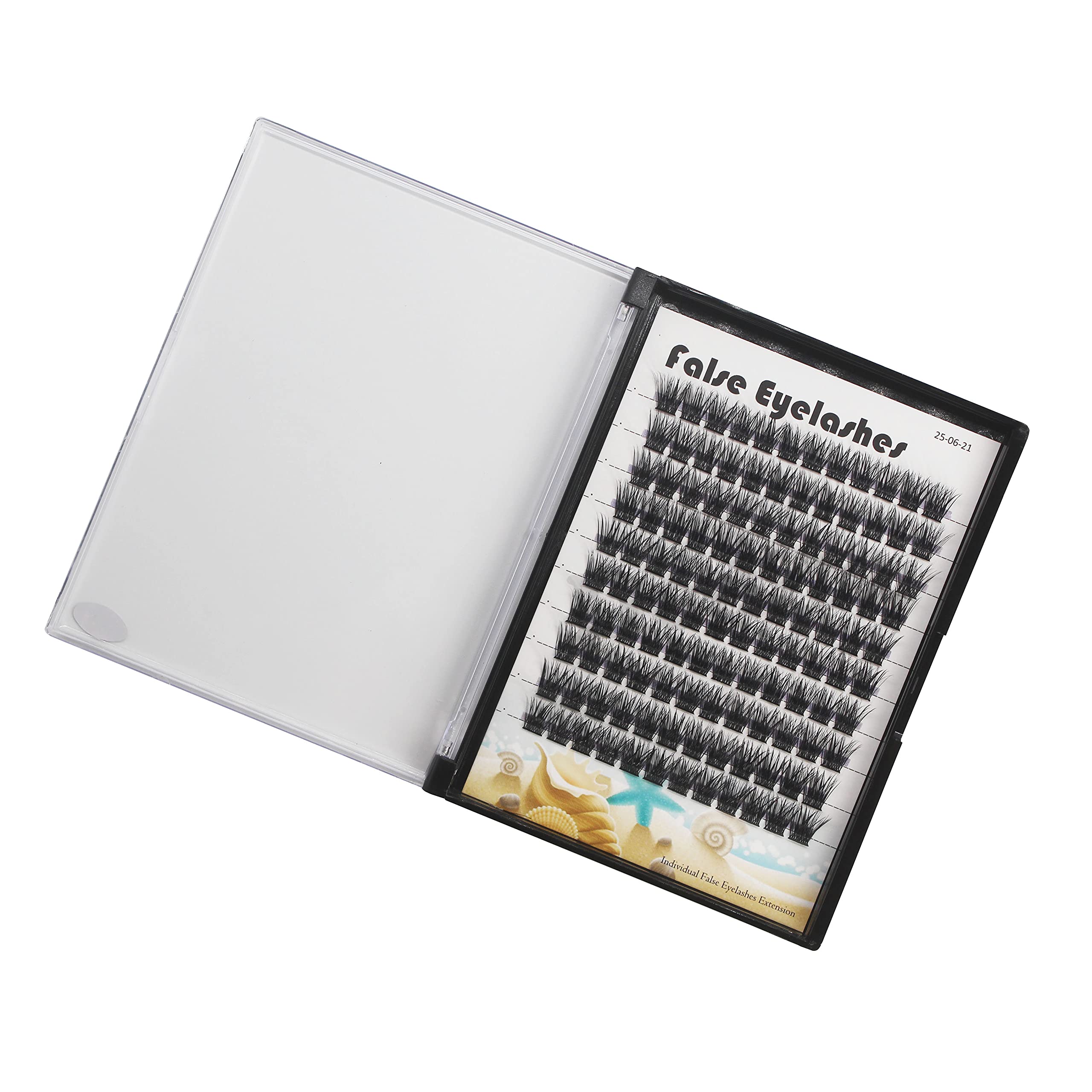 Large Tray- 10-20MM Available 120 Pcs D Curl Cluster Eyelashes Makeup Volume Eye Lashes Extensions Natural Long Wide Stem Individual False Eyelashes (12mm)