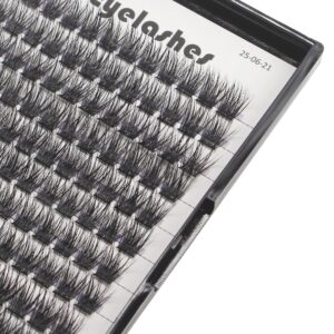 Large Tray- 10-20MM Available 120 Pcs D Curl Cluster Eyelashes Makeup Volume Eye Lashes Extensions Natural Long Wide Stem Individual False Eyelashes (12mm)