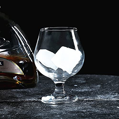 Yasuyuki Thickened glass wine glass 350ml short-footed cocktail glass large capacity brandy wine glass