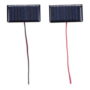 2pcs micro mini solar cells, 68x36mm 0.3w 5v polysilicon micro solar panel module, mini glue power solar panels for all kinds of low?power electrical appliances