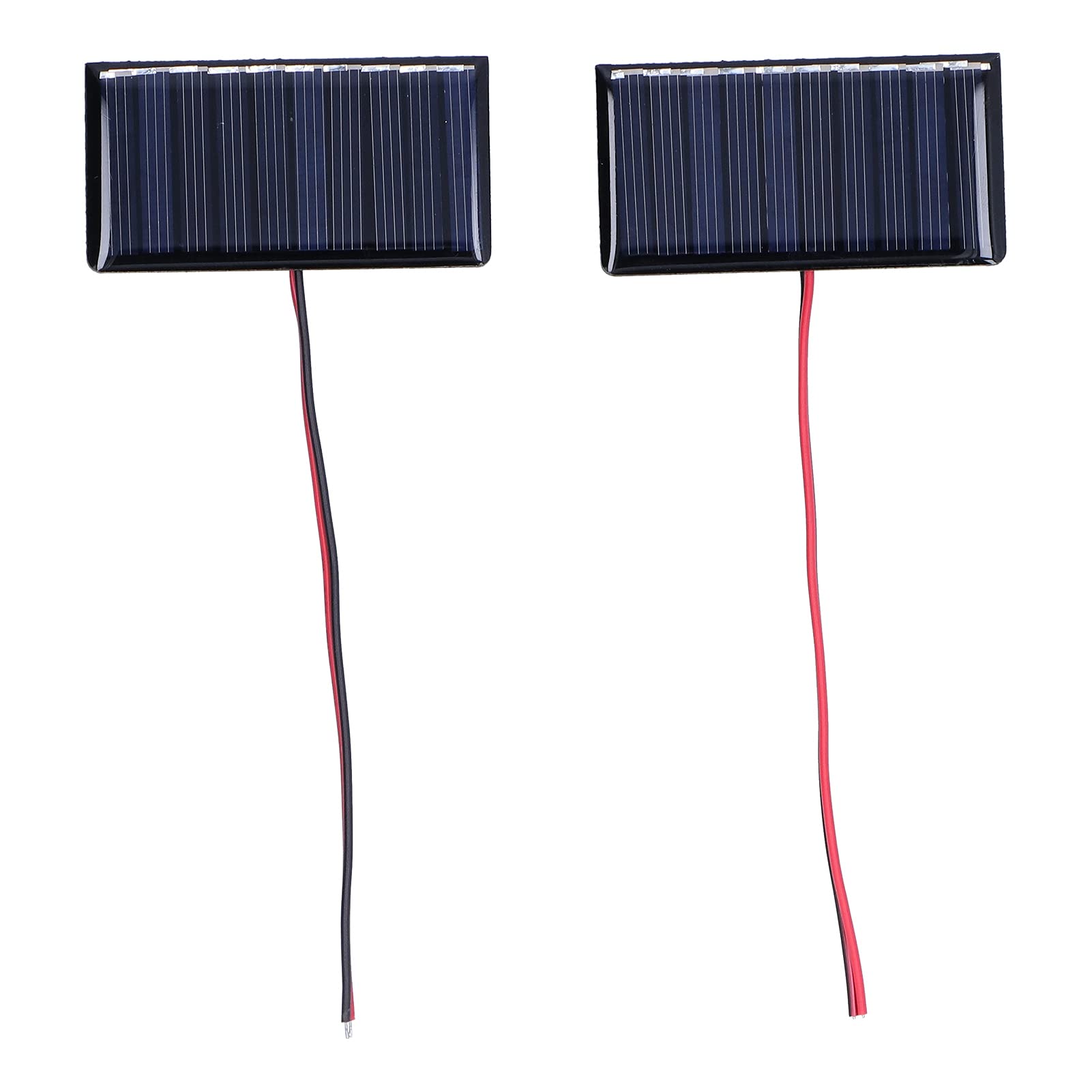 2Pcs Micro Mini Solar Cells, 68x36mm 0.3W 5V Polysilicon Micro Solar Panel Module, Mini Glue Power Solar Panels for All Kinds of Low?Power Electrical Appliances