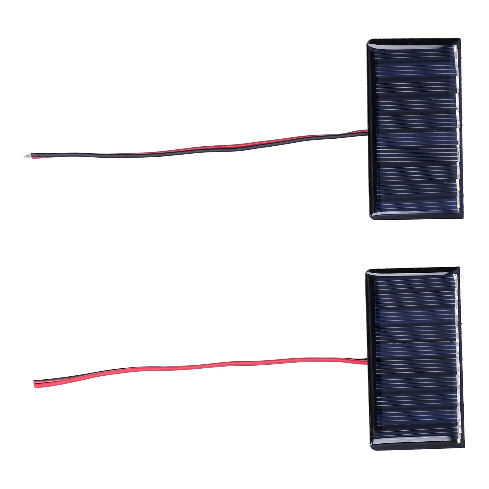 2Pcs Micro Mini Solar Cells, 68x36mm 0.3W 5V Polysilicon Micro Solar Panel Module, Mini Glue Power Solar Panels for All Kinds of Low?Power Electrical Appliances