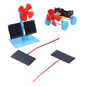 2Pcs Micro Mini Solar Cells, 68x36mm 0.3W 5V Polysilicon Micro Solar Panel Module, Mini Glue Power Solar Panels for All Kinds of Low?Power Electrical Appliances