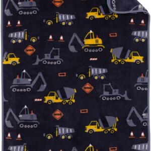 Carter's Construction Toddler Throw Blanket - 30" x 45" - Super Soft, Plush, Warm and Comfortable