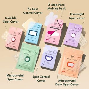 Rael Pimple Patches, Miracle Microcrystal Spot Cover - Dark Spot Corrector, Hydrocolloid, Post Acne, with Skin Brightening, for All Skin Types, Vegan, Cruelty Free (6 Count)