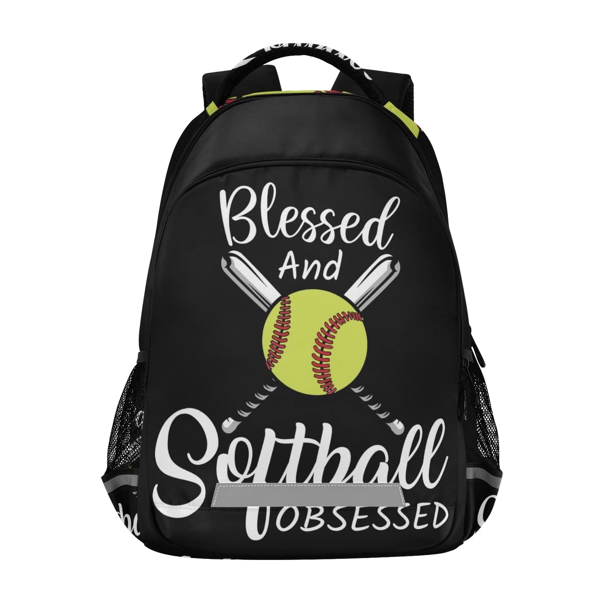 Glaphy Baseball Backpack Softball Sport Laptop Travel Bag Lightweight Daypack School Bookbags for Women Men Kids Teens