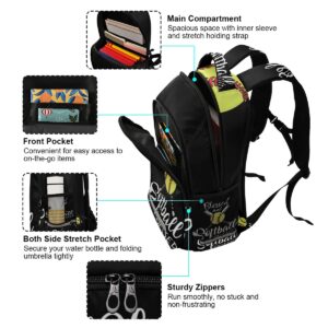 Glaphy Baseball Backpack Softball Sport Laptop Travel Bag Lightweight Daypack School Bookbags for Women Men Kids Teens