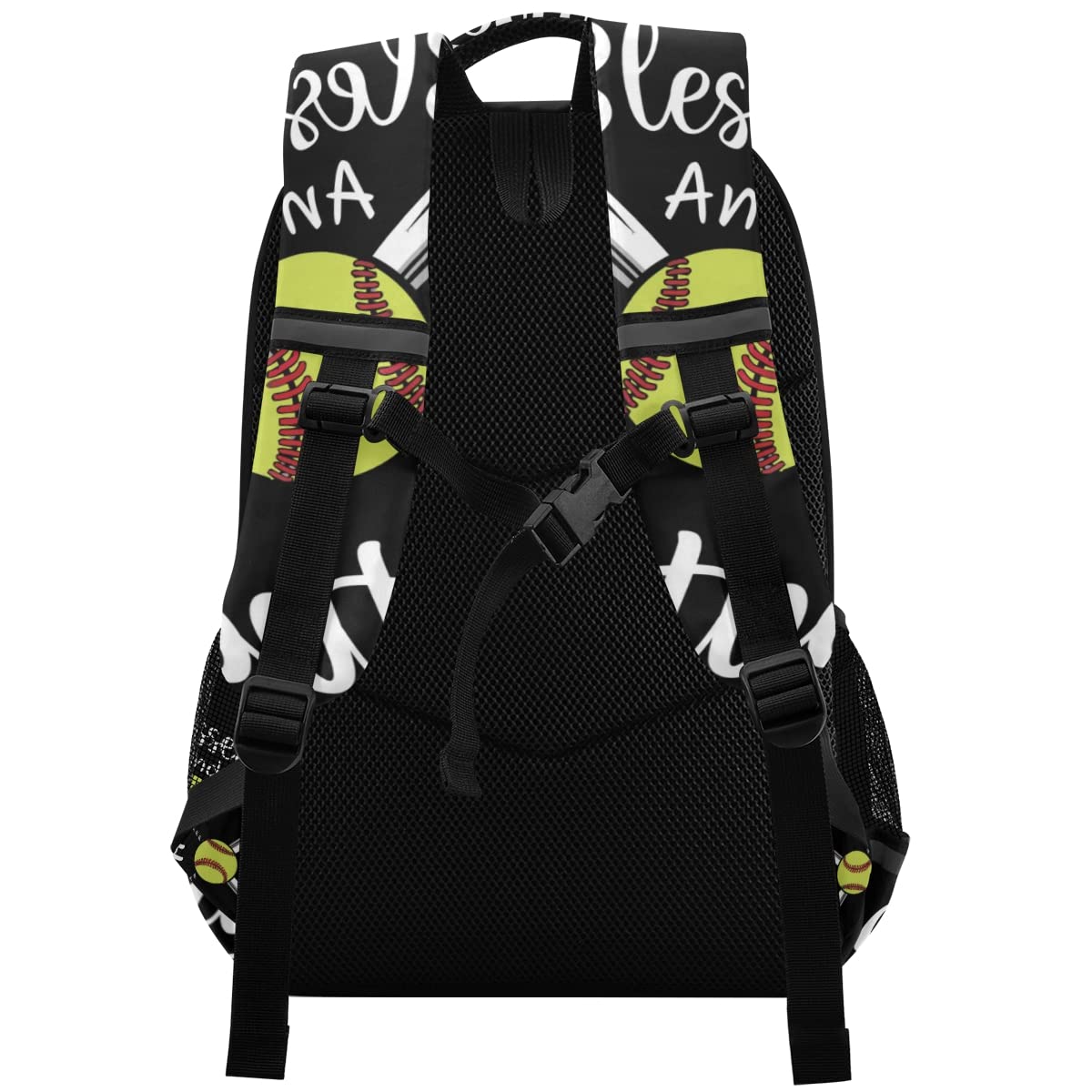 Glaphy Baseball Backpack Softball Sport Laptop Travel Bag Lightweight Daypack School Bookbags for Women Men Kids Teens