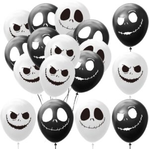 36pcs halloween skeleton demon latex balloons - nightmare before xmas halloween party decorations supplies favors halloween haunted house cosplay theme party decoration balloon
