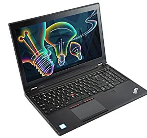 Lenovo Thinkpad P50 15.6 Workstation, Quad Core i7 6820HQ 2.7Ghz, 64GB DDR4, 1TB NVMe SSD, 1080P Full HD, Quadro M2000M 4GB GDDR5, Thunderbolt 3, HDMI, Webcam, Windows 10 Pro (Renewed)