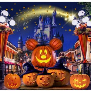 Halloween Pumpkin Head Backdrops Halloween Nightmare Party Photography Background 7x5 Halloween Birthday Backdrop Baby Shower Halloween Photo Studio Props Banner