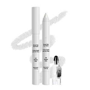 erinde white eyeshadow stick, eye brightener stick eye shadow crayon makeup pen, waterproof, shimmer creamy long lasting eye makeup, save time (#l01)