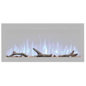 driftwood log kit with rocks for entice™ 50 - nef-drak50 - realistic driftwood logs, natural looking rocks, easy customization of entice electric fireplace