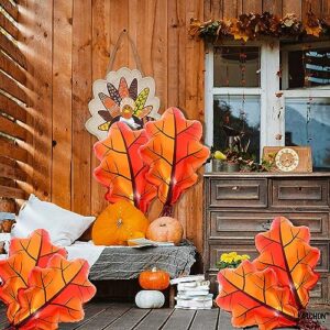 KatchOn, Large Fall Leaf Balloons - 27 Inch, Pack of 6 | Fall Balloons for Thanksgiving Decorations | Fall Festival Balloons for Fall Decorations Indoor | Fall Balloon Decorations, Fall Mylar Balloons