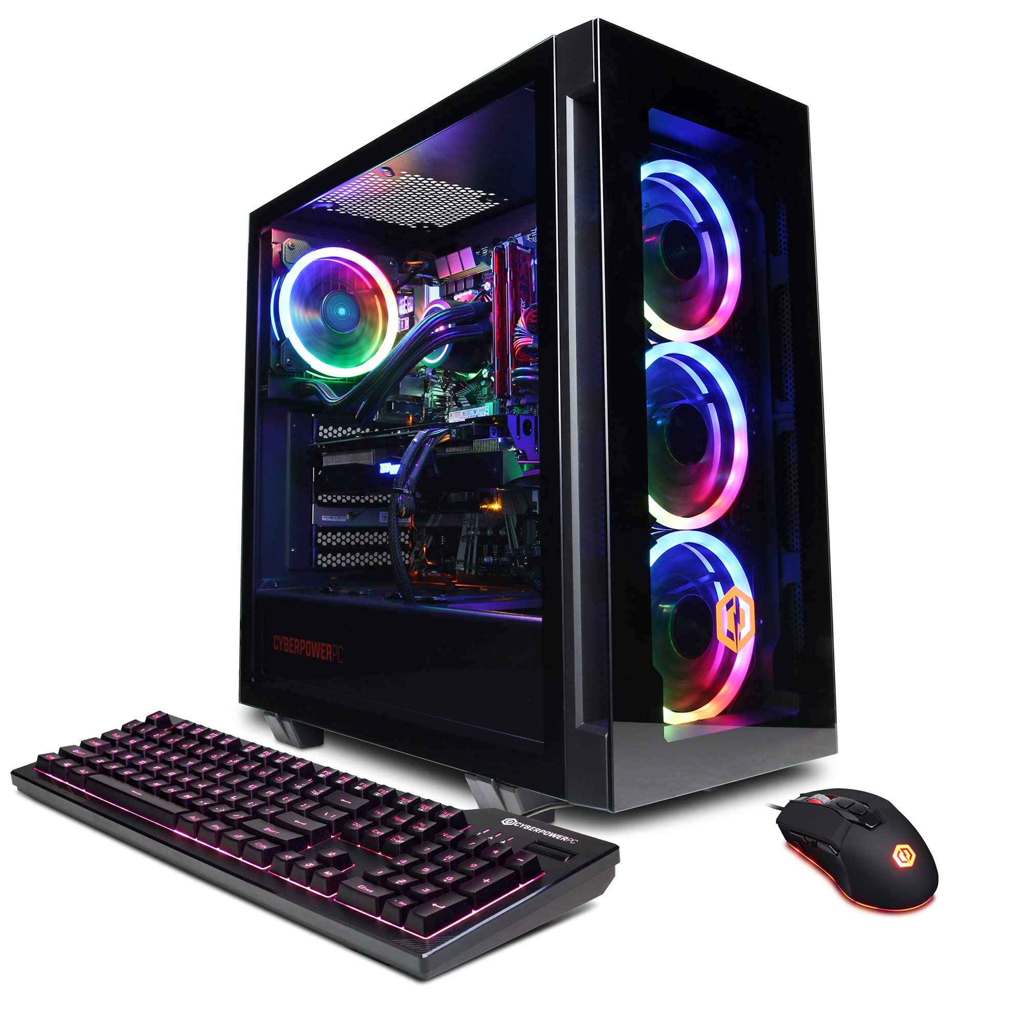 CyberpowerPC Gamer Xtreme VR Gaming PC, Intel i7-11700KF 3.6GHz, GeForce RTX 3070 Ti 8GB, 16GB DDR4, 1TB NVMe SSD, 1TB HDD, Wi-Fi Ready & Windows 10 Home (GXiVR8080A24)