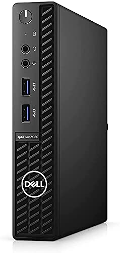 Dell OptiPlex 3080 Micro Desktop 128GB SSD (Intel Core i3-10100T, 8 GB RAM, 128 GB SSD, Win 10 Pro) PC Business Computer