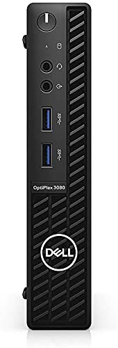 Dell OptiPlex 3080 Micro Desktop 128GB SSD (Intel Core i3-10100T, 8 GB RAM, 128 GB SSD, Win 10 Pro) PC Business Computer