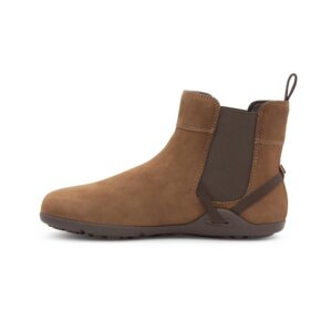 xero shoes tari women's ankle boots — lightweight, zero-drop heel, leather chelsea boots for women — slip-on women's booties — toffee, size 9