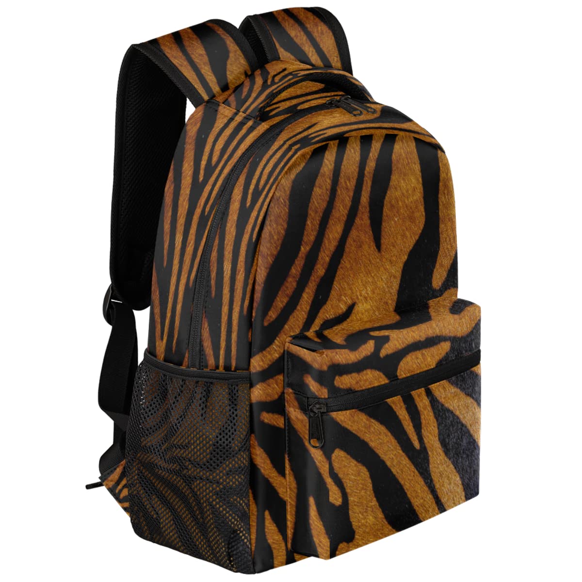 Travel Laptop Backpacks Tiger Stripe Water Resistant Lightweight School Backpacks Casual Daypack for Women Men Teen Girls Boys