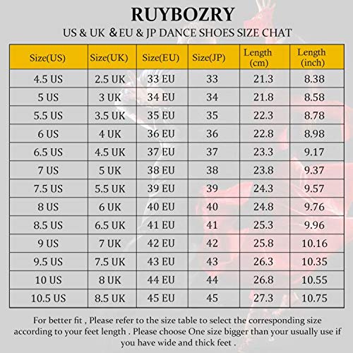 RUYBOZRY Women's Open Toe Ankle Latin Dance Boots Salsa Ballrooom Performence Practice Party Dance Shoes Heels,QJW7179-Black-7.5,US 8.5