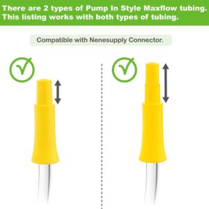 Nenesupply Connectors Compatible with Medela Personal Fit Flex Connector. Work with Pump in Style Maxflow Freestyle Flex Swing Maxi Breastpumps Not Original Medela Pump Parts. Incl. Membrane and Valve