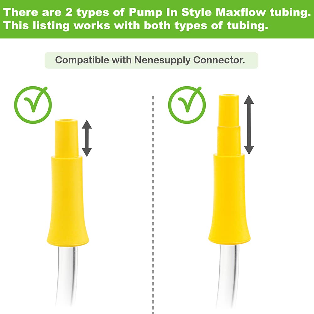 Nenesupply Connectors Compatible with Medela Personal Fit Flex Connector. Work with Pump in Style Maxflow Freestyle Flex Swing Maxi Breastpumps Not Original Medela Pump Parts. Incl. Membrane and Valve