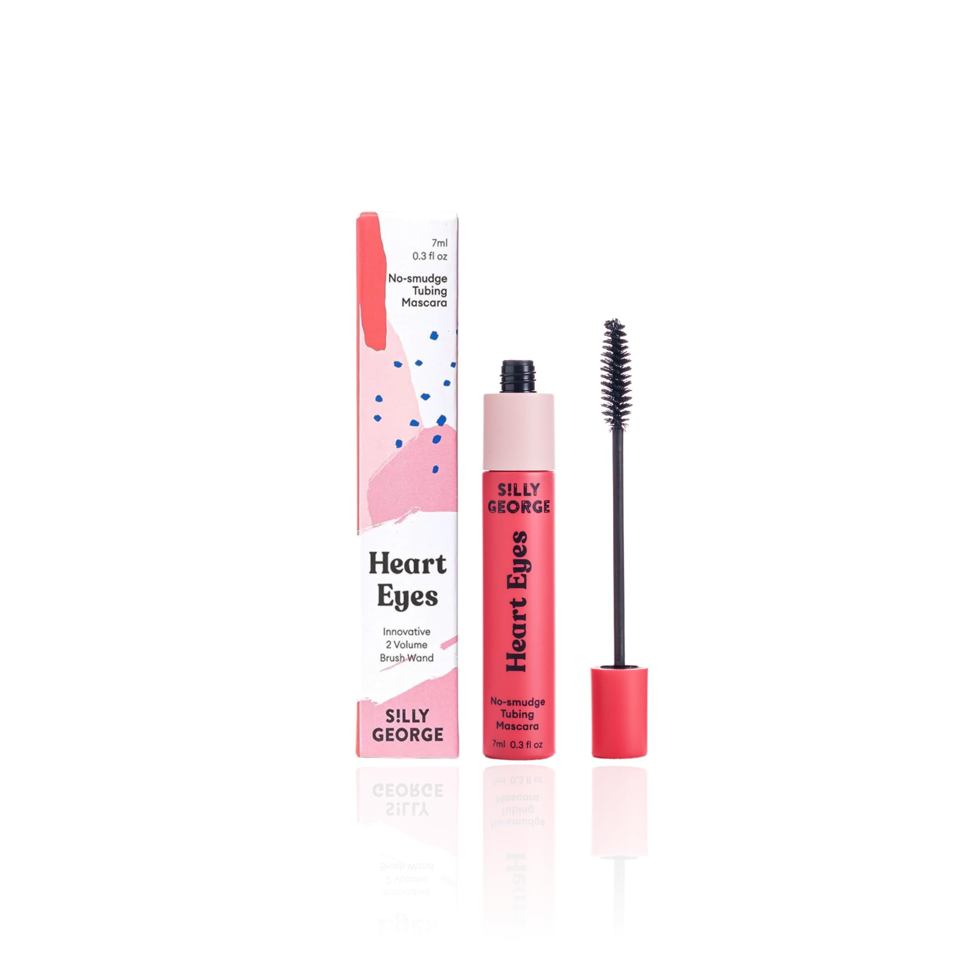 Silly George Heart Eyes Mascara | Smudge-Free, Budge-Free, Grudge-Free Lashes, Cruelty Free & Vegan