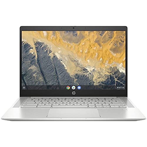 HP 14" Pro c640 Chromebook, Intel Core i7-10610U Quad-Core, 16GB DDR4 RAM, 128GB eMMC Flash Storage, Pike Silver (190G5UT#ABA) (Renewed)