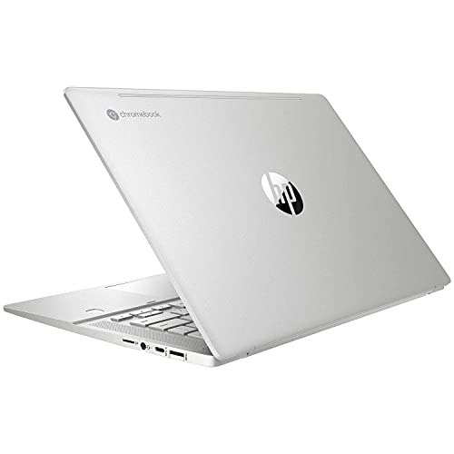 HP 14" Pro c640 Chromebook, Intel Core i7-10610U Quad-Core, 16GB DDR4 RAM, 128GB eMMC Flash Storage, Pike Silver (190G5UT#ABA) (Renewed)