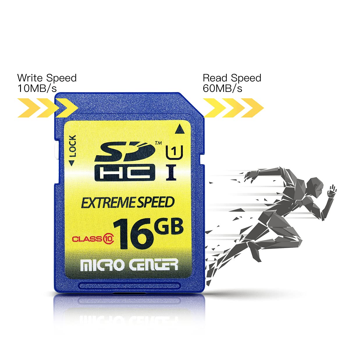 16GB Class 10 SDHC Flash Memory Card Full Size SD Card USH-I U1 Trail Camera Memory Card by Micro Center (5 Pack)