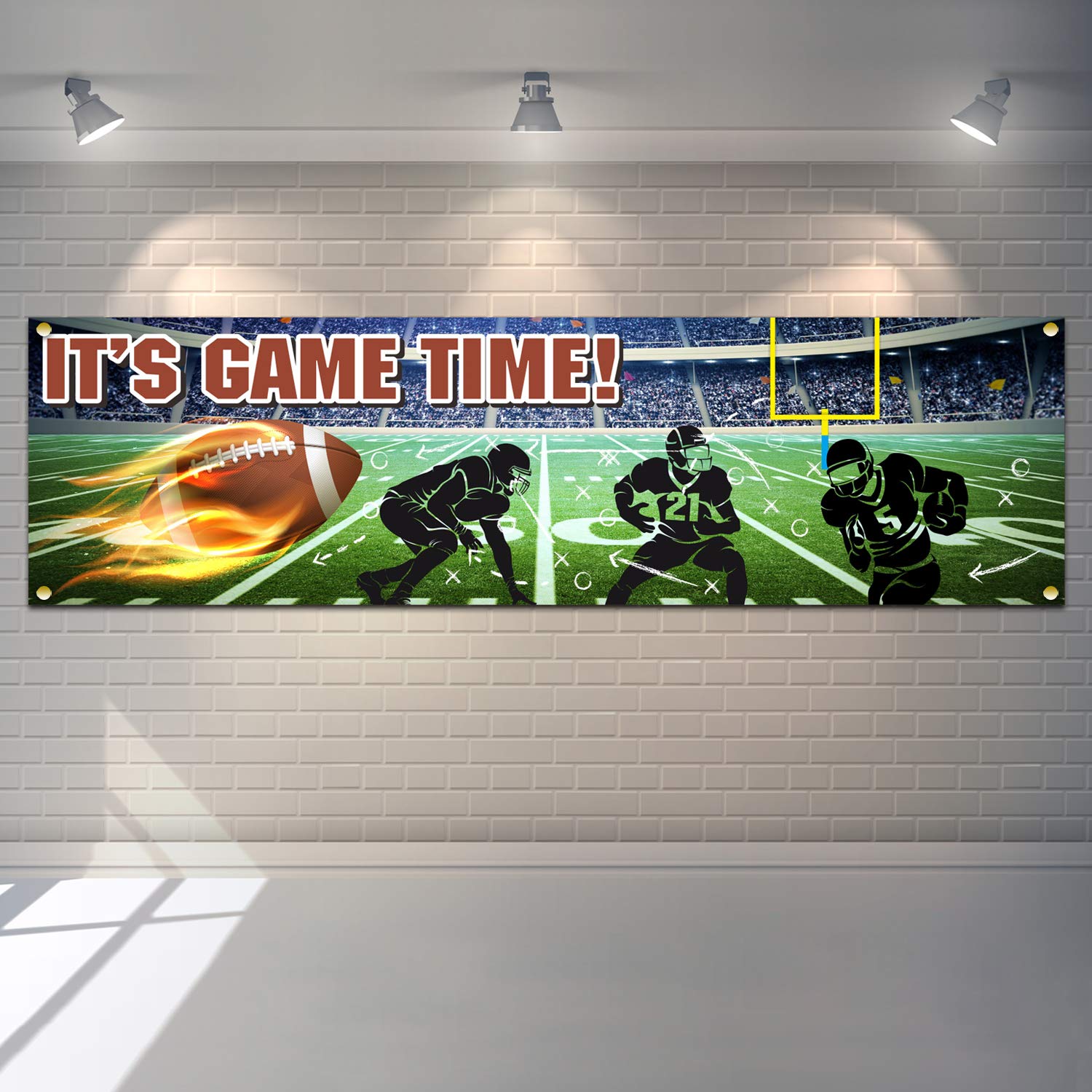 Football Party Banner Decoration for Football Themed Birthday Party Baby Shower Decor Football Game Concessions