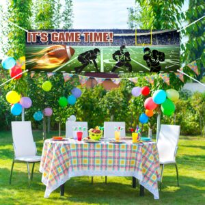 Football Party Banner Decoration for Football Themed Birthday Party Baby Shower Decor Football Game Concessions