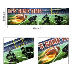 Football Party Banner Decoration for Football Themed Birthday Party Baby Shower Decor Football Game Concessions