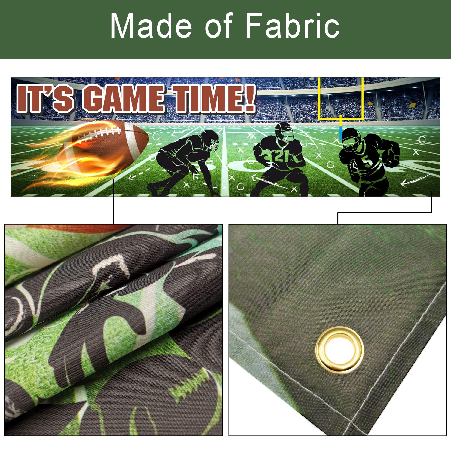 Football Party Banner Decoration for Football Themed Birthday Party Baby Shower Decor Football Game Concessions