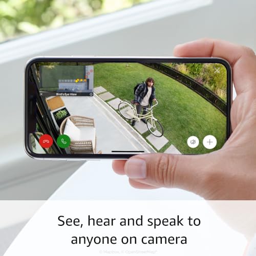 Ring Stick Up Cam Pro, Battery | Two-Way Talk with Audio+, 3D Motion Detection with Bird’s Eye Zones, and 1080p HDR Video & Color Night Vision (2023 release), White