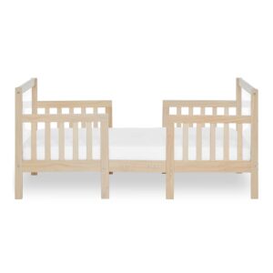 Dream On Me Star 3 in 1 Convertible Toddler Bed in Vanilla Oak, Converts to Chair&Table, Non-Toxic Finish, JPMA Certified, Made of Durable & Sustainable Pinewood