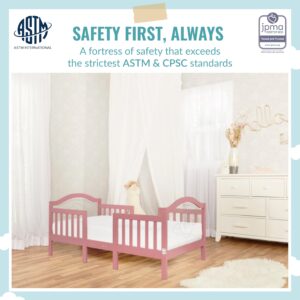 Dream On Me Rosie Toddler Bed in Classic Rose