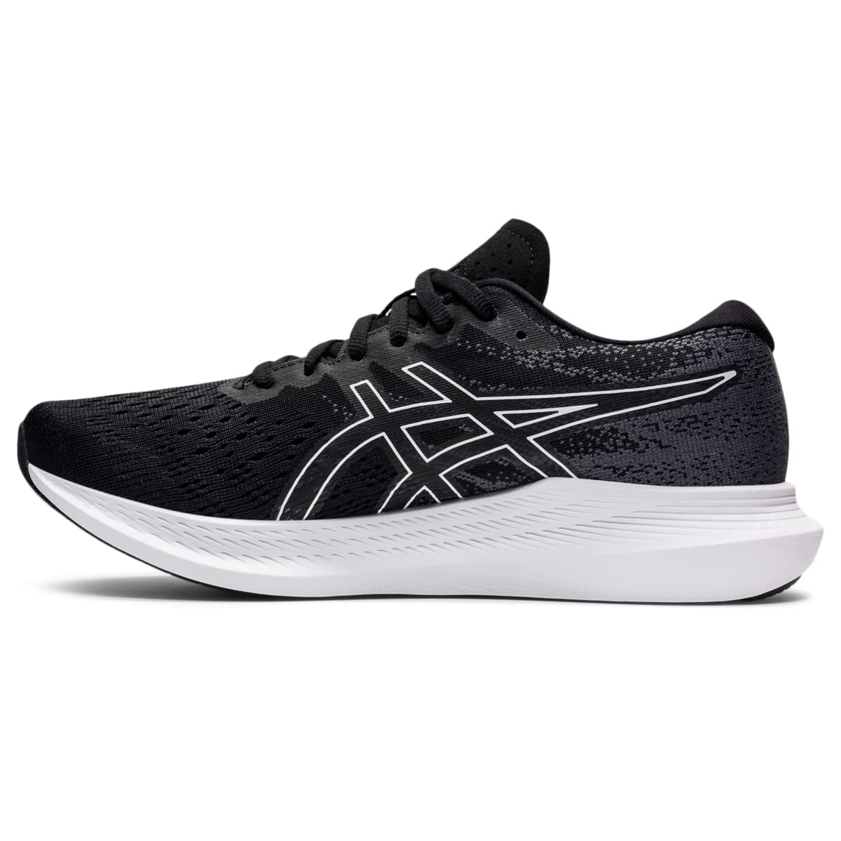 ASICS Women's EvoRide 3 Running Shoes, 6.5, Black/White