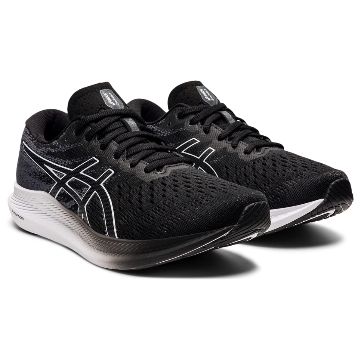 ASICS Women's EvoRide 3 Running Shoes, 6.5, Black/White