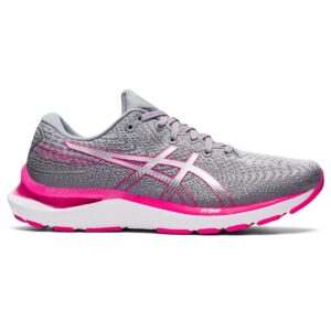 ASICS Women's Gel-Cumulus 24 Running Shoes, 11.5, Sheet Rock/Pink GLO