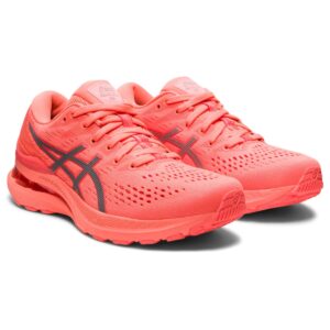 ASICS Women's Gel-Kayano 28 LITE-Show Running Shoes, 9, LITE-Show/Sun Coral