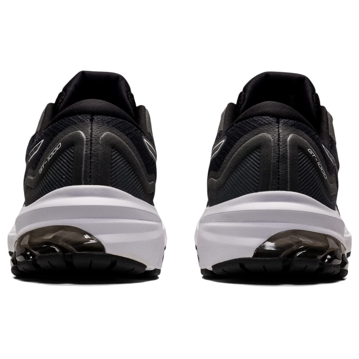 ASICS Women's GT-1000 11 Running Shoes, 8.5, Black/White