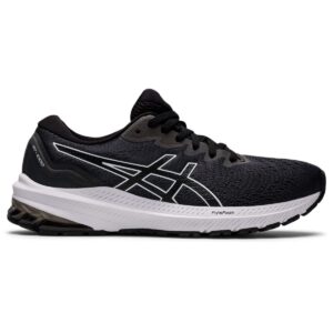 ASICS Women's GT-1000 11 Running Shoes, 8.5, Black/White