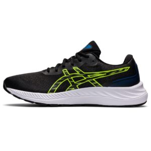 asics men's gel-excite 9 running shoes, 10, black/hazard green