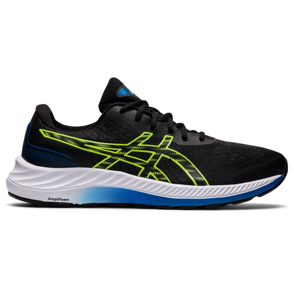 ASICS Men's Gel-Excite 9 Running Shoes, 10, Black/Hazard Green