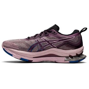 asics women's gel-kinsei blast le running shoes, 9, deep plum/barely rose